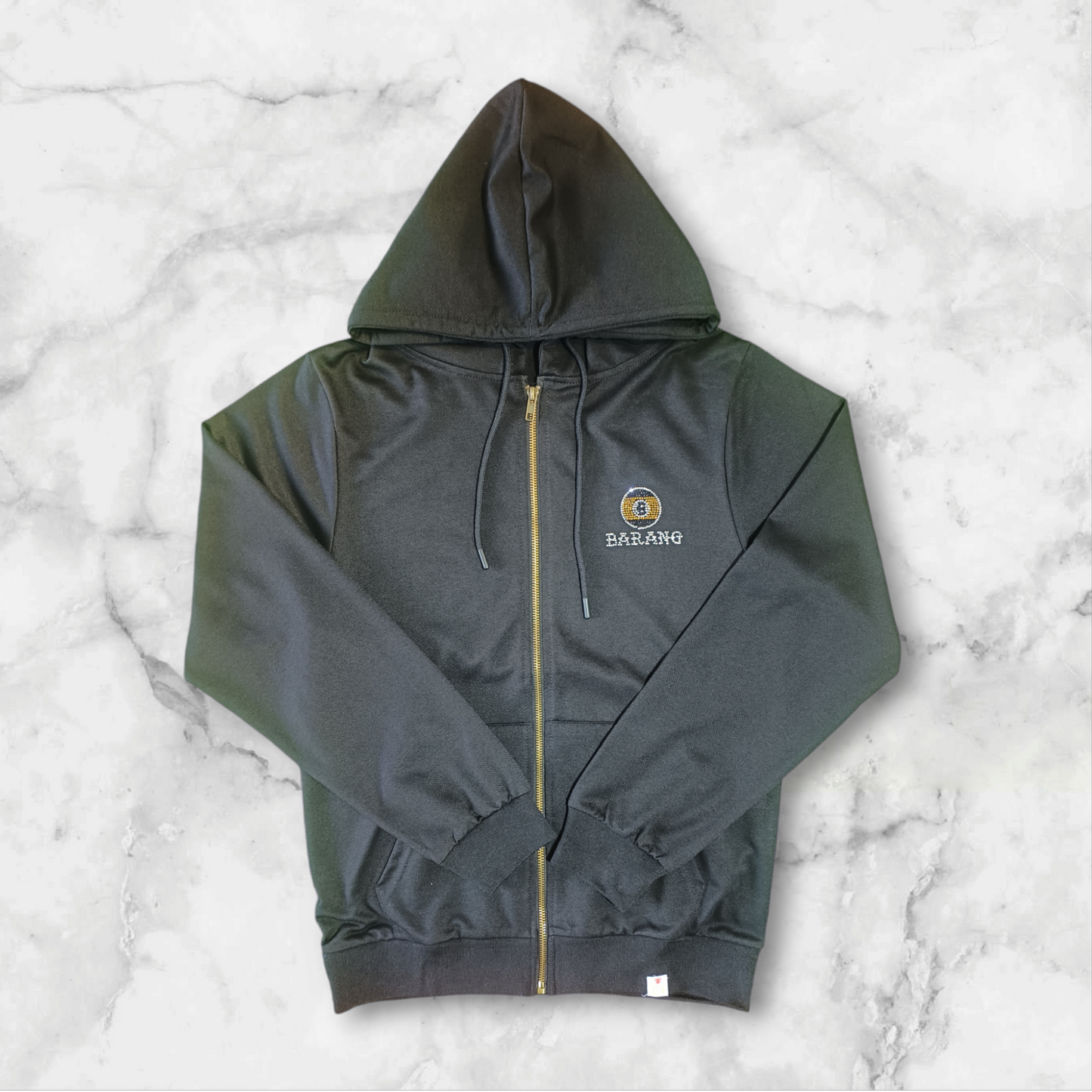 Black Rhinestone Hoodie (Premium Quality)
