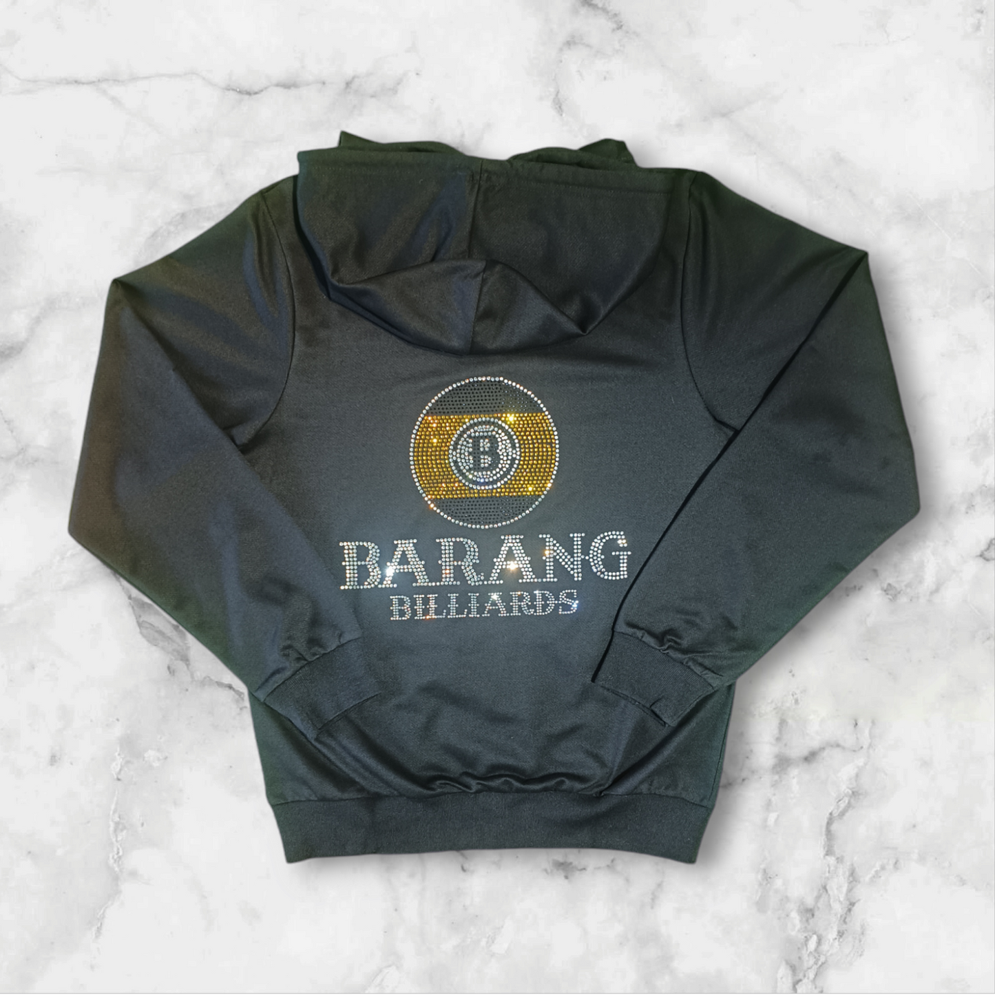 Black Rhinestone Hoodie (Premium Quality)